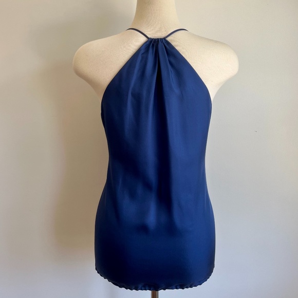 Like-New Blue ‘Club Monaco’ Silk Racer-Back Cami/Tank - Picture 9 of 16